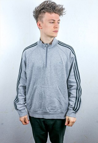 VINTAGE ADIDAS 1/4 ZIP SWEATSHIRT