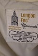 VINTAGE 90'S LONDON FOG TRENCH COAT LONG BUTTON UP BEIGE