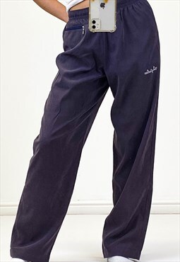 Vintage Australian Sweatpants Grey Wide Leg With Zip Pocket