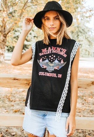 VINTAGE-INSPIRED EAGLE TANK TOP