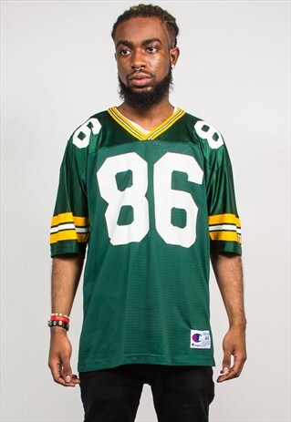 90'S VINTAGE GREEN BAY PACKERS NFL SPORTSWEAR JERSEY TOP