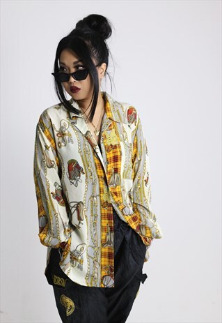 VINTAGE SILKY 90S OG PRINTED SHIRT