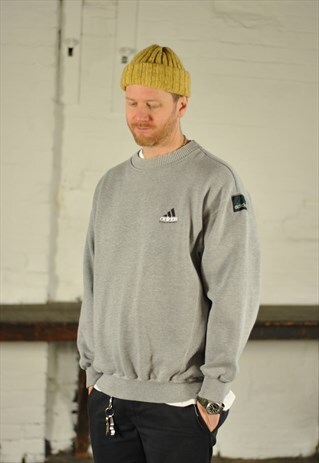 90S ADIDAS EQUIPMENT LOGO SWEATER