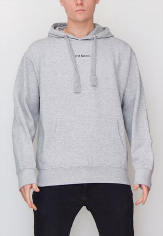 GREY SHIT FACED... HOODIE
