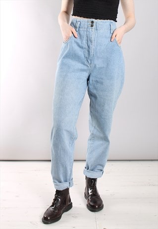 VINTAGE 80S HIGH WAISTED TAPERED LEG MOM JEANS