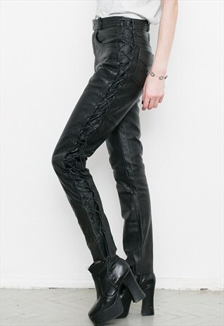 BLACK LEATHER PANTS