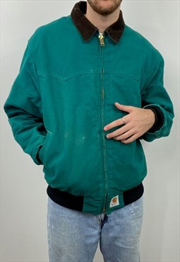 Vintage turquoise Carhartt jacket