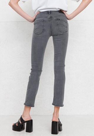 VINTAGE GREY LEE DENIM JEANS