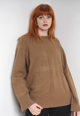 Vintage 90's Oversize Slouchy Fit Jumper Brown