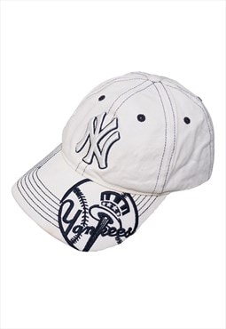 Vintage New York Yankees White Baseball Cap Womens