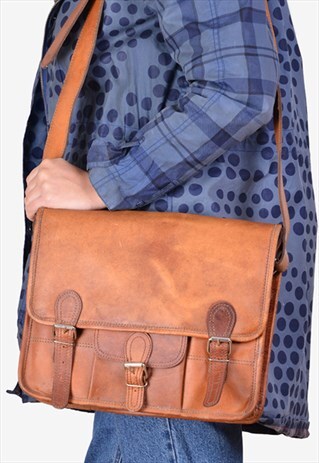 LEATHER SATCHEL BAG