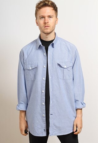 VINTAGE COTTON SHIRT BLUE