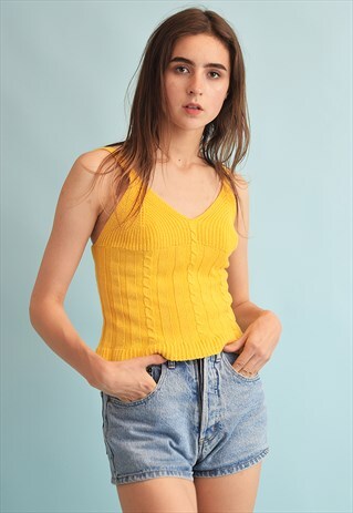 90'S GOES 70'S RETRO KNITTED BOHO FESTIVAL TOP