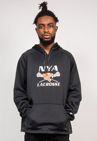 90'S VINTAGE CHAMPION NYA LACROSSE HOODIE SWEATSHIRT