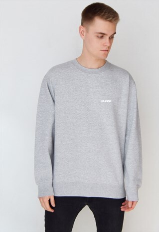 GREY RAWWW (WHITE) SWEATSHIRT