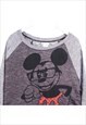 DISNEY 90'S MICKEY MOUSE CREWNECK SWEATSHIRT XLARGE GREY