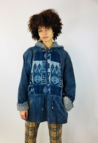VINTAGE SUEDE AZTEC COAT