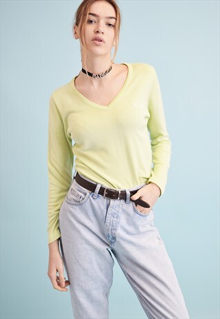 90'S RETRO TOM TAILOR PASTEL PETITE KNIT JUMPER TOP