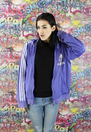 VINTAGE 90S ADIDAS UNISEX TRACK JACKET. BRANDED SPORTSWEAR.