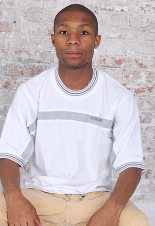 VINTAGE ADIDAS LOGO T-SHIRT WHITE