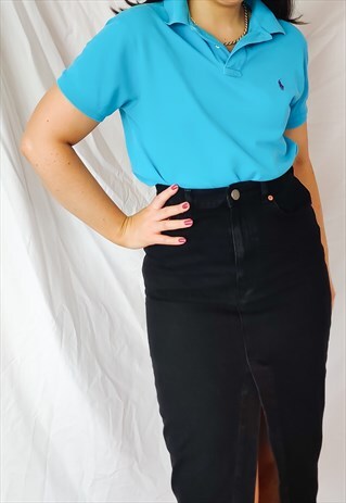 VINTAGE BLUE RALPH LAUREN POLO T-SHIRT