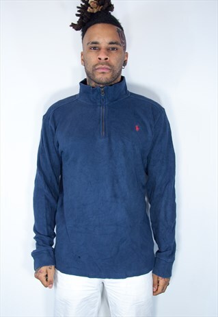 RALPH LAUREN 1/4 ZIP SWEATSHIRT