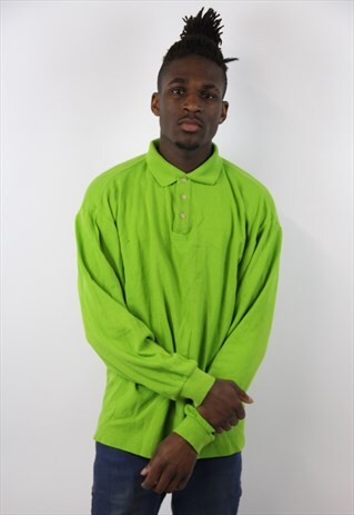 VINTAGE LONG SLEEVE POLO-SHIRT