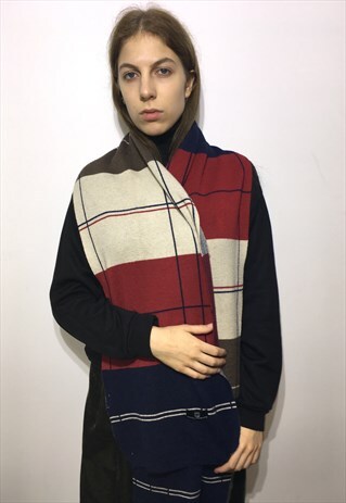 VINTAGE 90' BEAUTIFUL UNISEX MULTI PRINTED SCARF