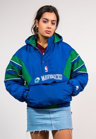 Vintage 90's Starter Dallas Mavericks NBA Padded Coat