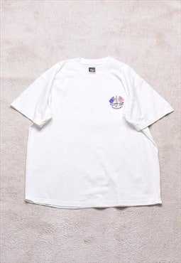 Vintage Screen Stars 2001 Ryder Cup White Print T Shirt