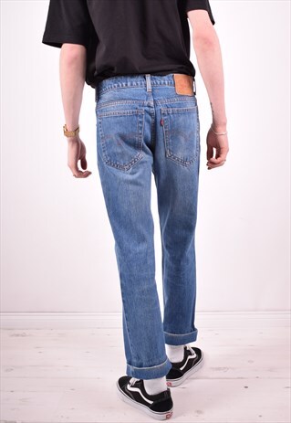 LEVI'S 603 MENS VINTAGE JEANS W33 L29 BLUE 90S