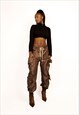 Straight brown cargo pants