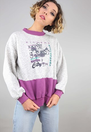 VINTAGE 80S 90S OVERSIZED SWEATER SWEATSHIRT