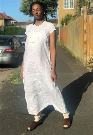 SPAGHETTI STRAP 90S DUNGAREE DRESS