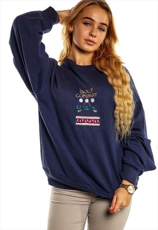 VINTAGE GOLF COMPANY LOGO SWEATSHIRT SW219