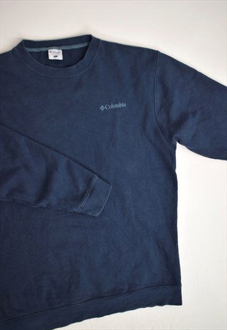 VINTAGE 90S COLUMBIA NAVY BLUE SWEATSHIRT