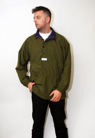 VINTAGE ADIDAS JACKET (L) WINDBREAKER 90S PULLOVER OVERSIZE