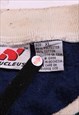 VINTAGE  NUCLEUS SWEATSHIRT STRIPED QUARTER BUTTON NAVY BLUE
