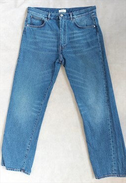 Blue twisted seam Toteme straight jeans, size 30-32