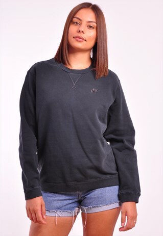 VINTAGE NIKE 90S RETRO BLACK SWEATSHIRT