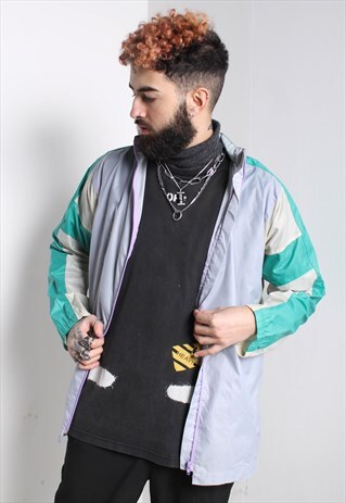 VINTAGE ADIDAS WINDBREAKER JACKET MULTI