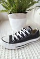 RETRO BLACK LOW- TOP CANVAS ALL STAR CONVERSE  UK3
