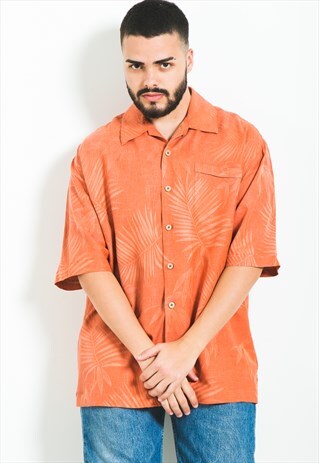 VINTAGE 80S HAWAIIAN SHORT SLEEVE SHIRT / S5906