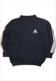 Vintage  Adidas Sweatshirt Heavyweight Crewneck Navy Blue