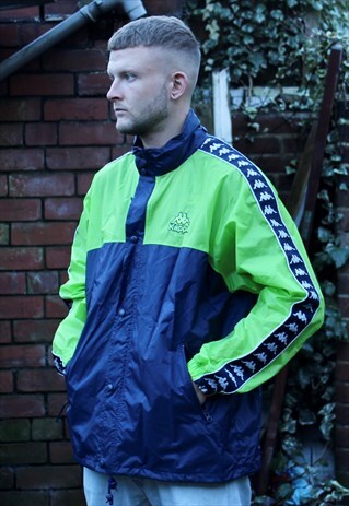 VINTAGE KAPPA WINDBREAKER JACKET LARGE