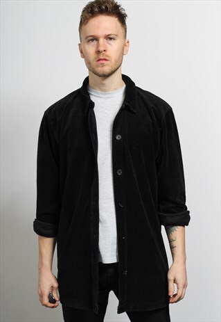 VINTAGE CORDUROY SHIRT BLACK