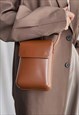 MEN'S LEATHER VERTICAL SMALL SQUARE BAG