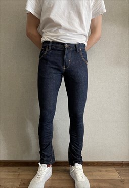 SUPERDRY NAVIGATOR Blue Navy ARC Slim fit Jeans Japan Denim