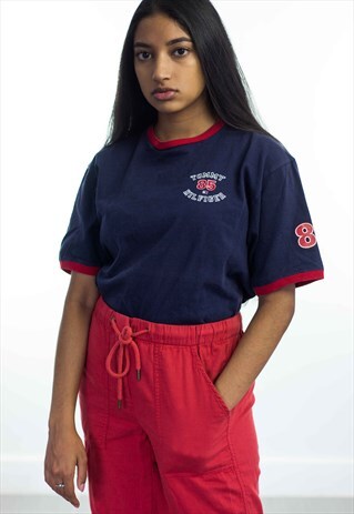 VINTAGE TOMMY HILFIGER T-SHIRT LOGO 90S X 7.1
