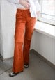 Vintage MON&POU Pijama Style Lamb Suede Trousers